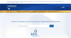 Desktop Screenshot of medicines.ie